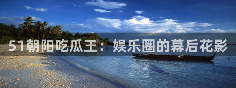 51朝阳吃瓜王：娱乐圈的幕后花影